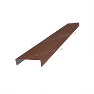 Планка декоративная на столб 60мм 17х62 х 3000 (VALORI-20-Brown-0.5)